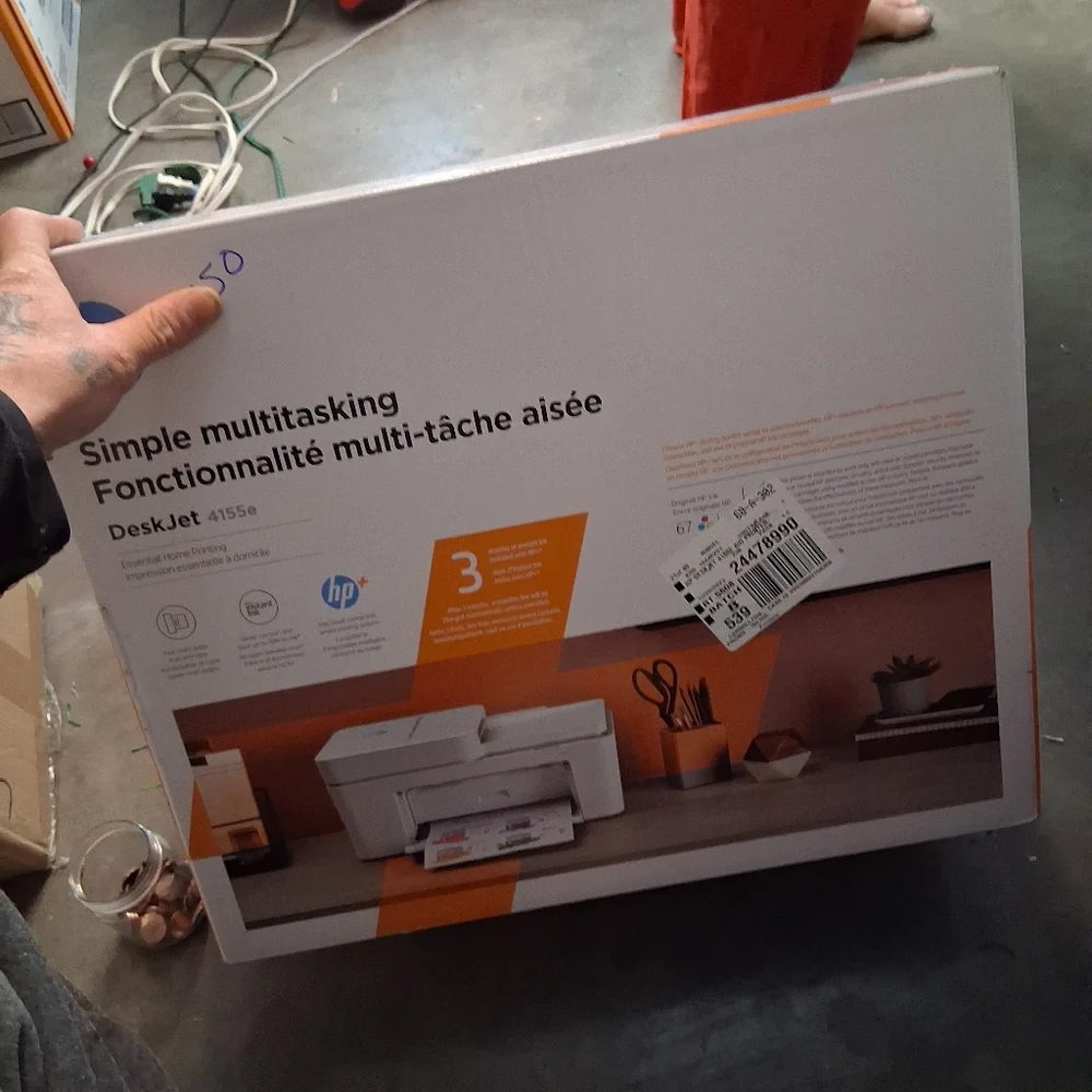 HP DeskJet 4155e All-in-One Printer in White